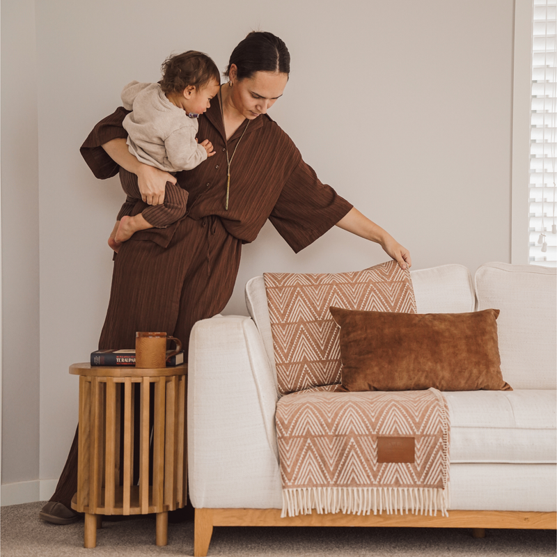 Aramoana - Merino Throw Ngārehu