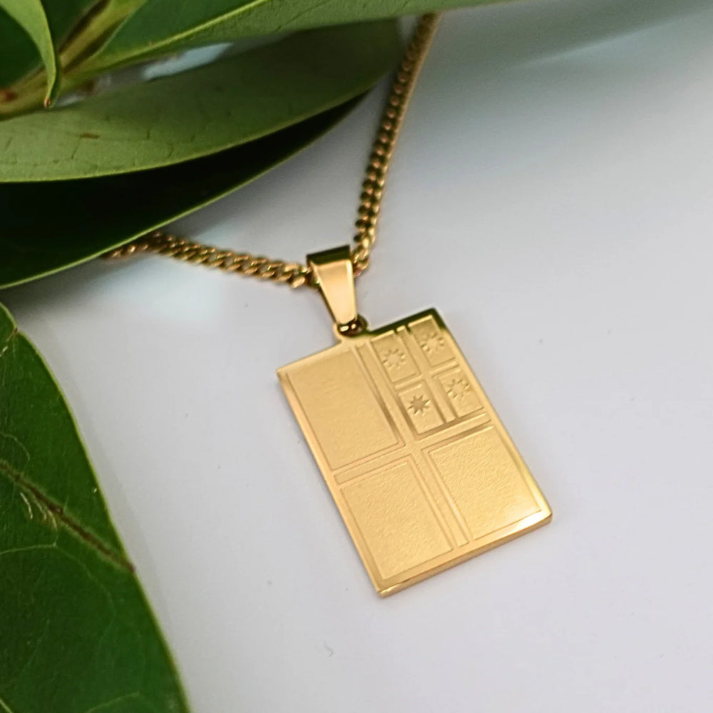 He Whakaputanga Necklace (Gold) - Rerehua Boutique