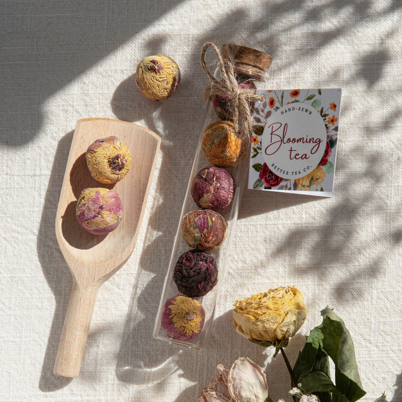 Blooming Tea Balls (Glass Tube) - Better Tea Co.