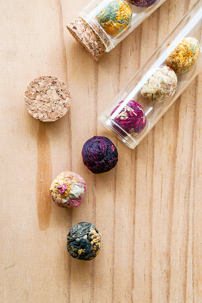 
                  
                    Blooming Tea Balls (Glass Tube) - Better Tea Co.
                  
                