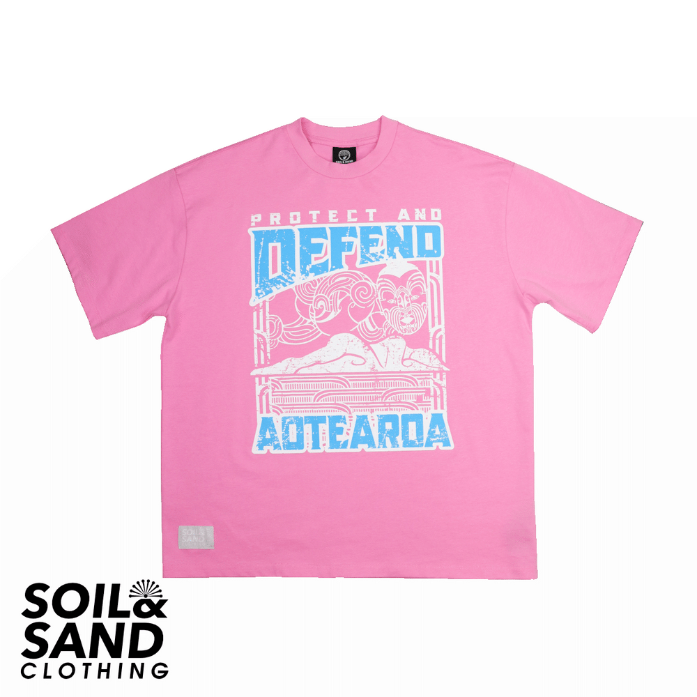 Defend Tee (Bubblegum Pink) - Soil & Sand