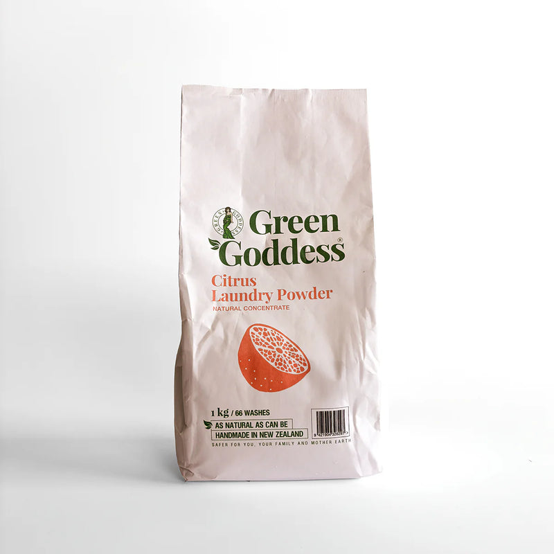 Natural Laundry Powder Concentrate Citrus 1 kg - Green Goddess