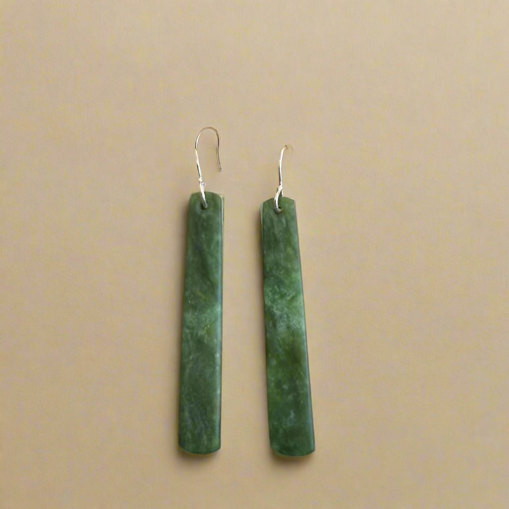 Whakakai Pounamu (Drop Earrings) - 17