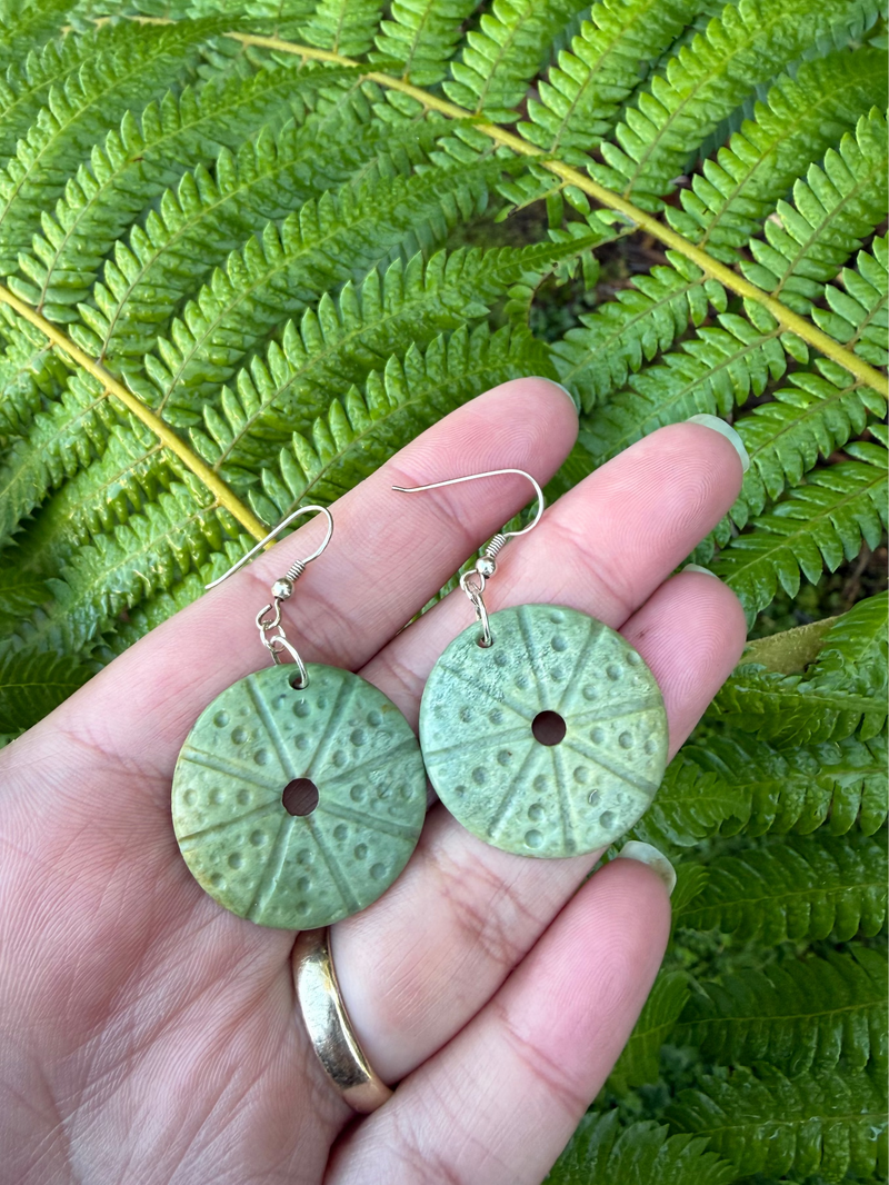 Kina Pounamu Earrings 1 - Donna Summers