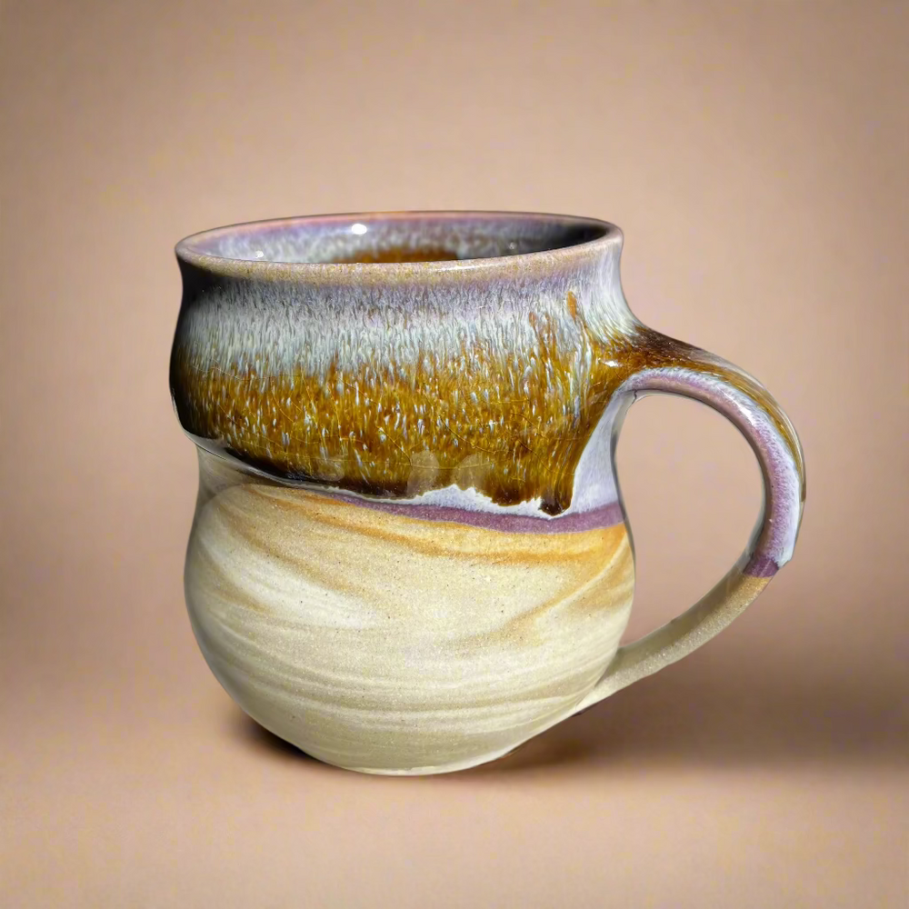 Handled Ceramic Mug (Purple) - Kaelebs Kups