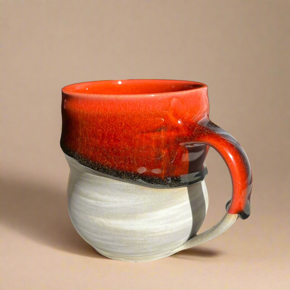 Handled Ceramic Mugs (Red) - Kaelebs Kups