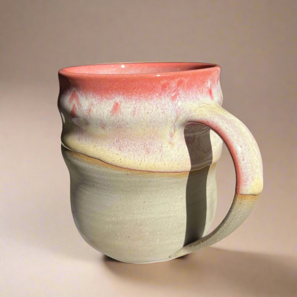 Handled Ceramic Mugs (Pink) - Kaelebs Kups