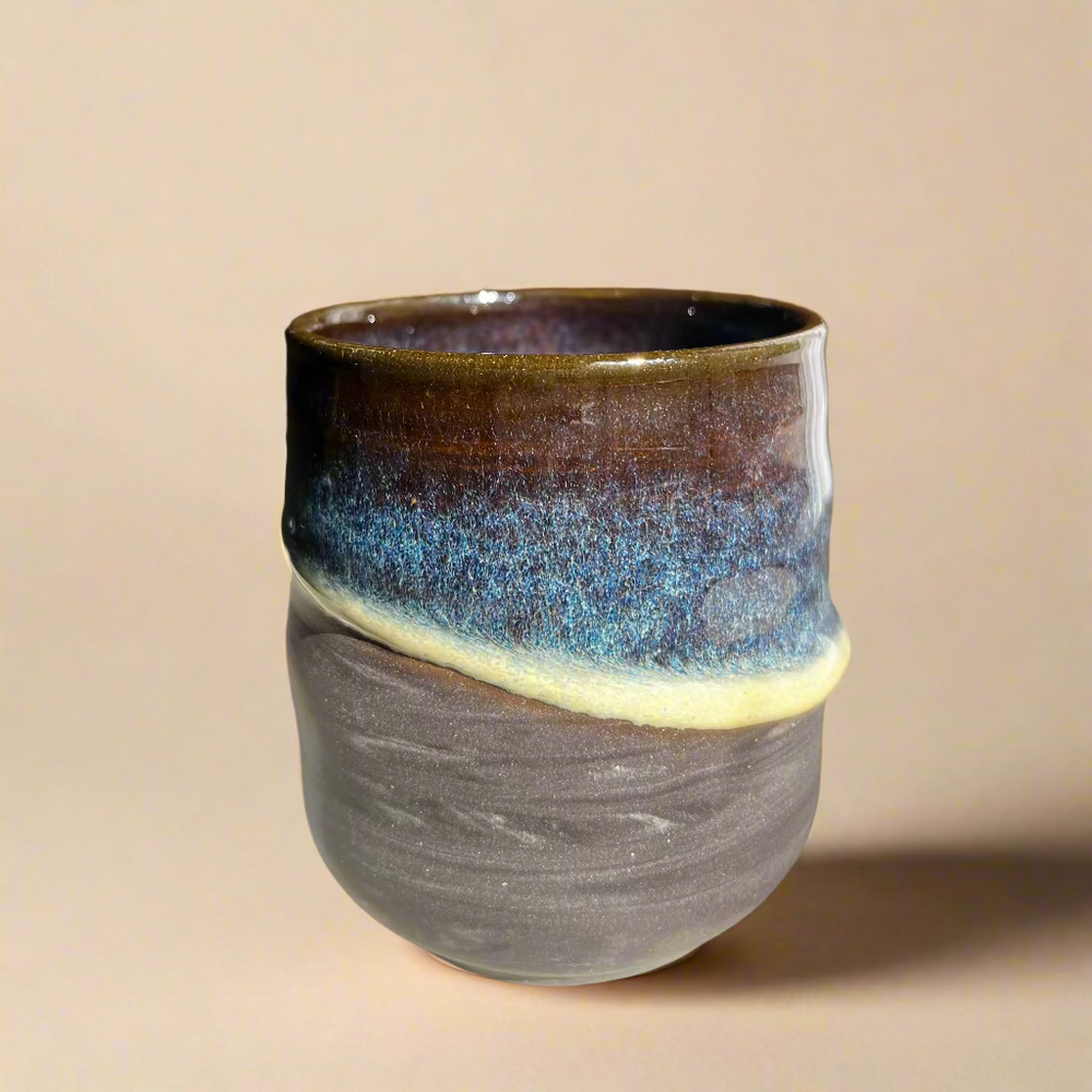 Non-Handled Ceramic Mugs (Dark Blue) - Kaelebs Kups (Copy)