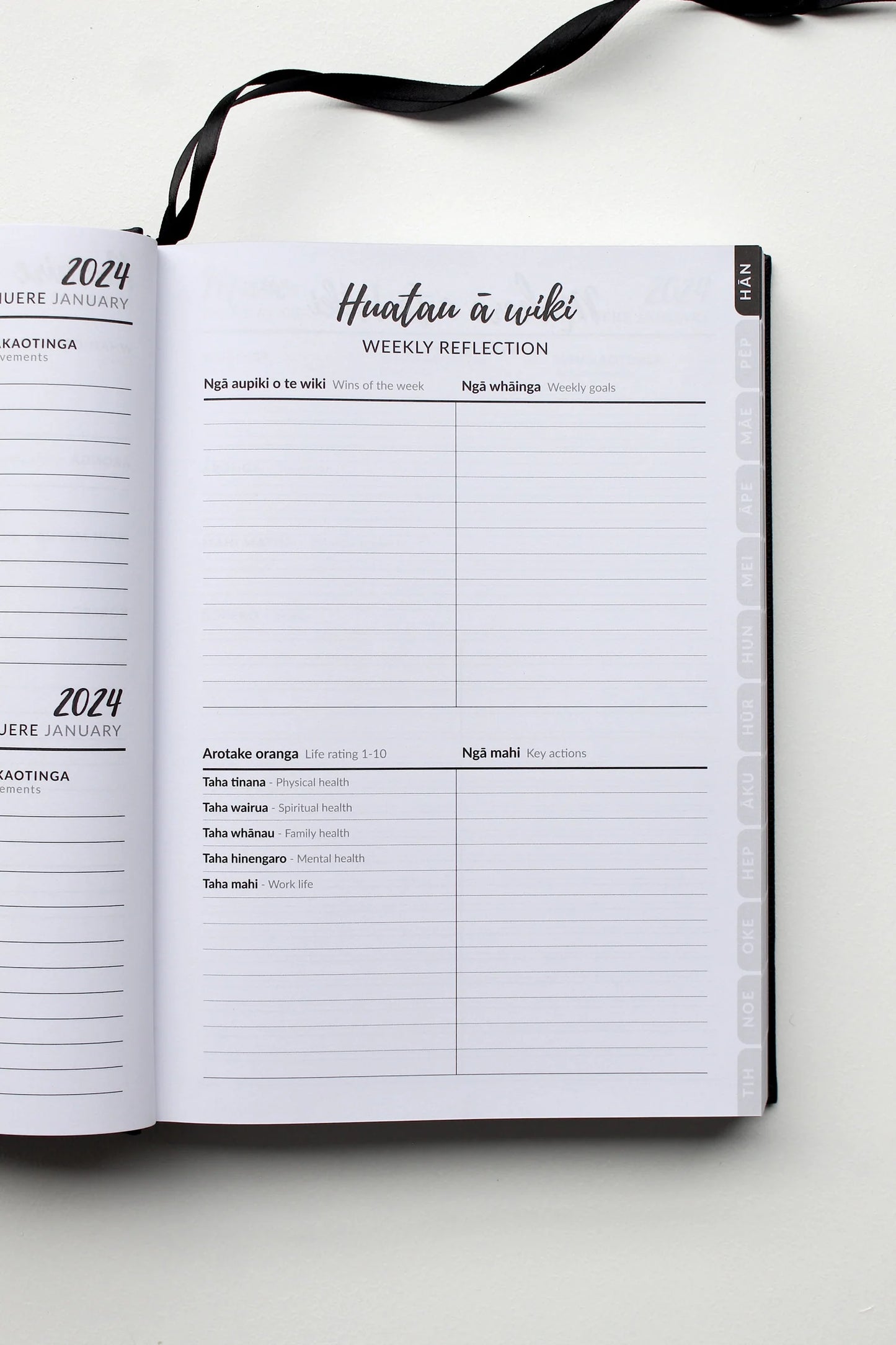 
                  
                    2026 Premium Bilingual Māori 4 in 1 Diary Planner
                  
                