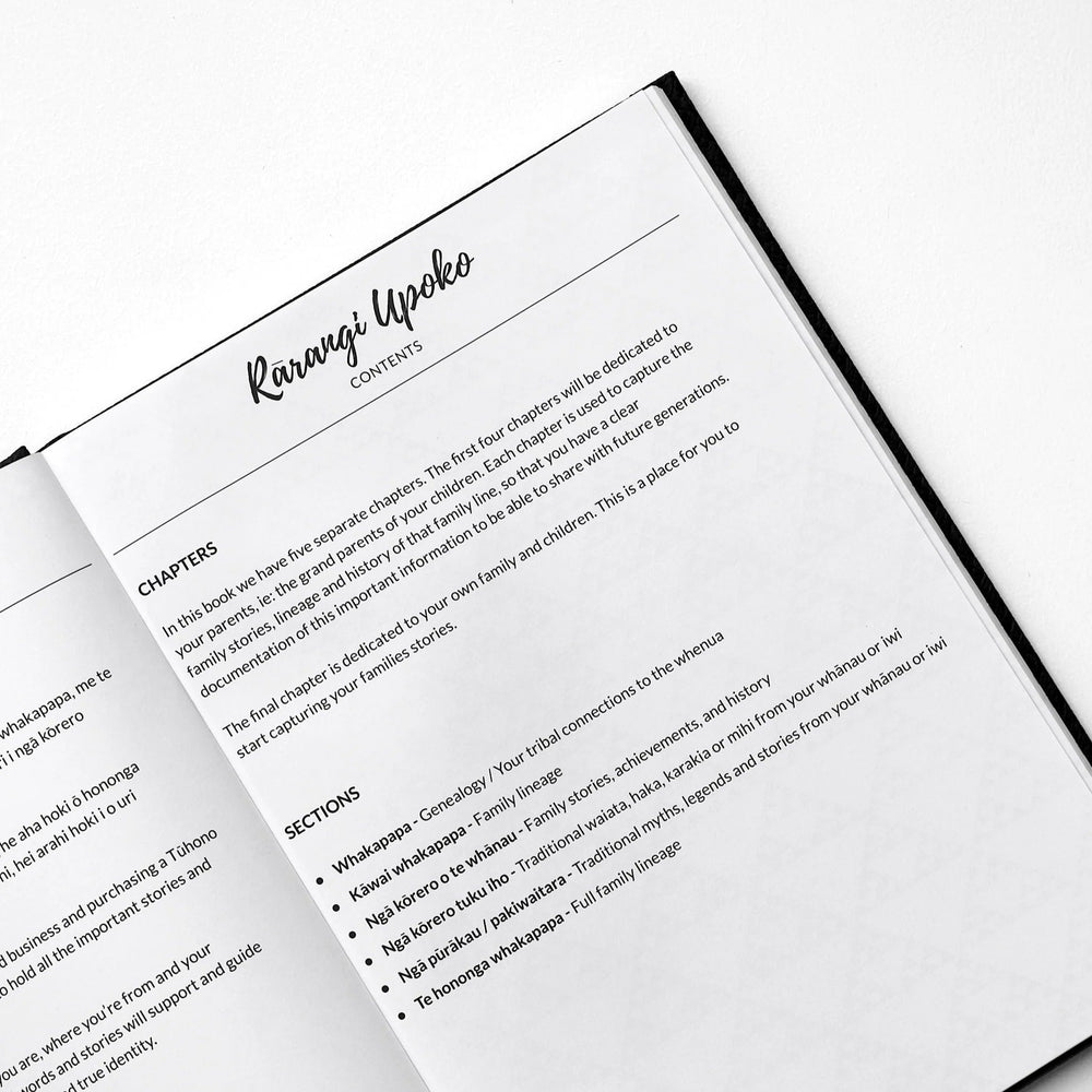 
                  
                    Puka Whakapapa (Genealogy Book) - Tuhono Design
                  
                