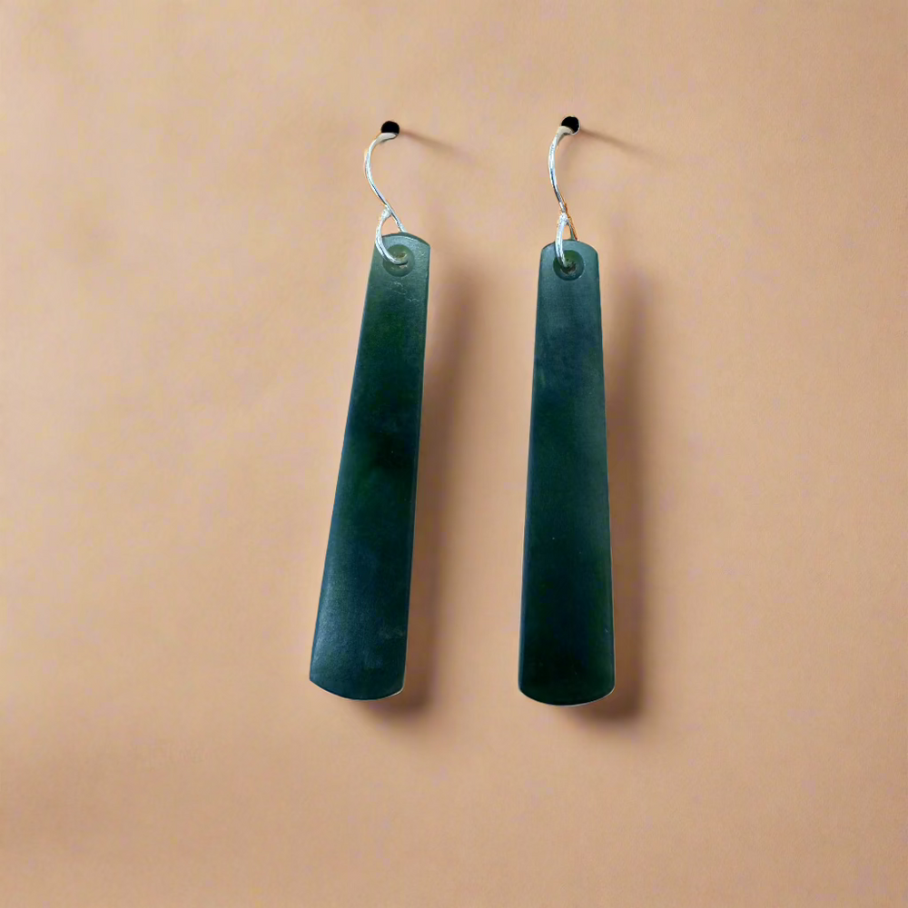 Whakakai Pounamu (Drop Earrings) - 9