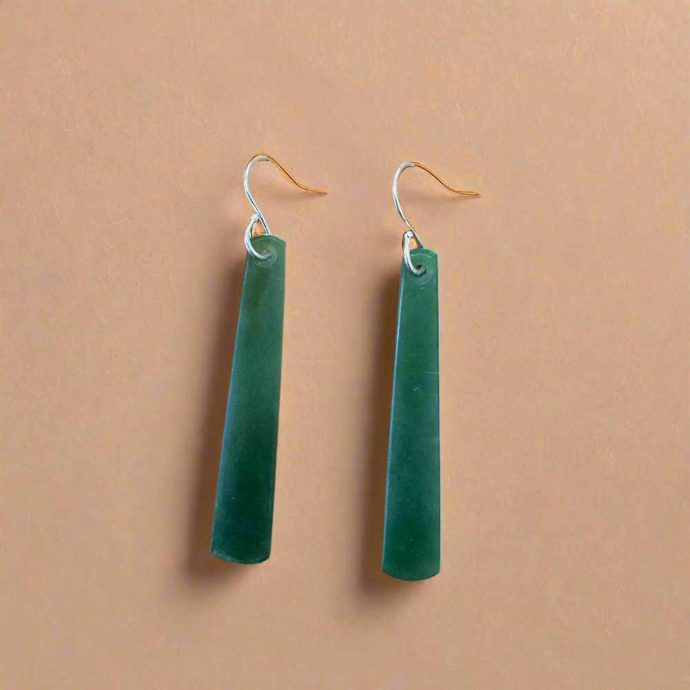 Whakakai Pounamu (Drop Earrings) - 12