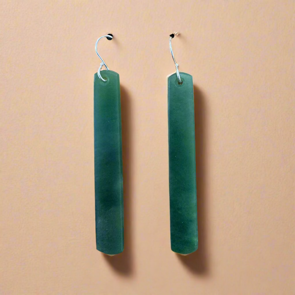 Whakakai Pounamu (Drop Earrings) - 14