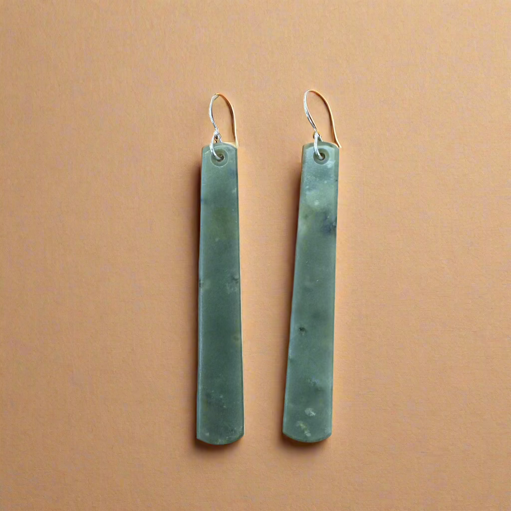 Whakakai Pounamu (Drop Earrings) - 17