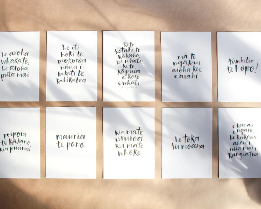 
                  
                    Whakataukii Card Set + Wooden Stand (Affirmation Collection) - Maimoa Creative
                  
                