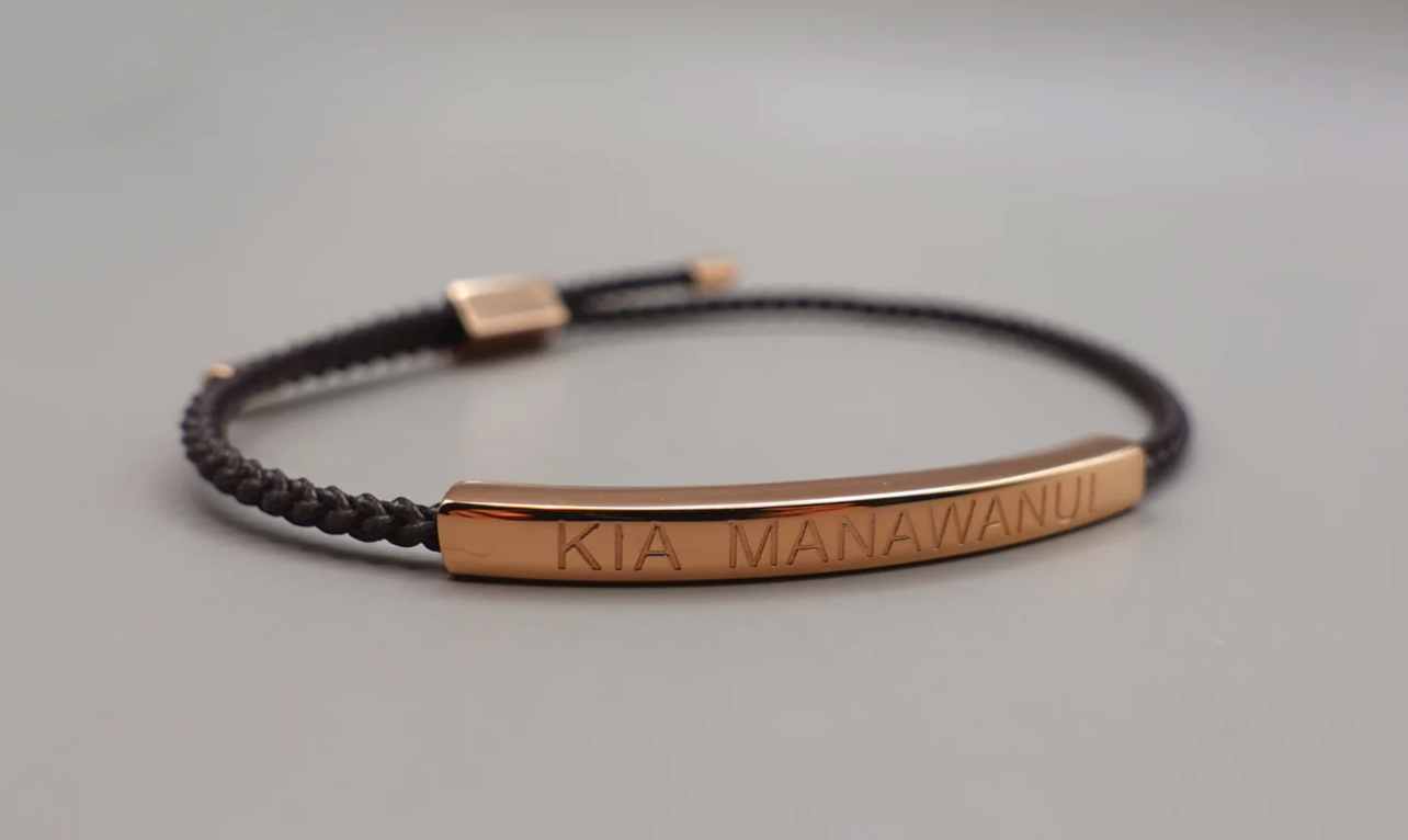 
                  
                    Kia Kaha, Kia Maia, Kia Manawanui Bracelets - Rerehua Boutique
                  
                