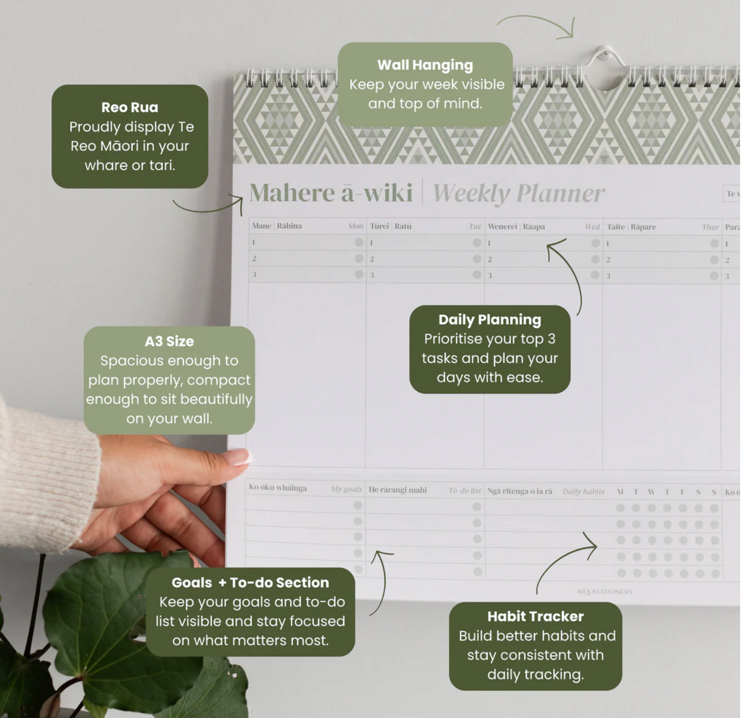 
                  
                    A3 Weekly Planner (Undated) - Ara Stationary
                  
                