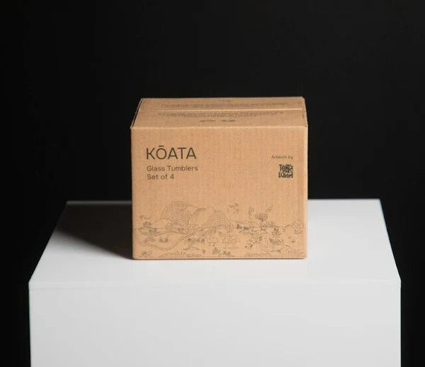 
                  
                    Kōata (Four glass tumblers) - Ia Rā
                  
                