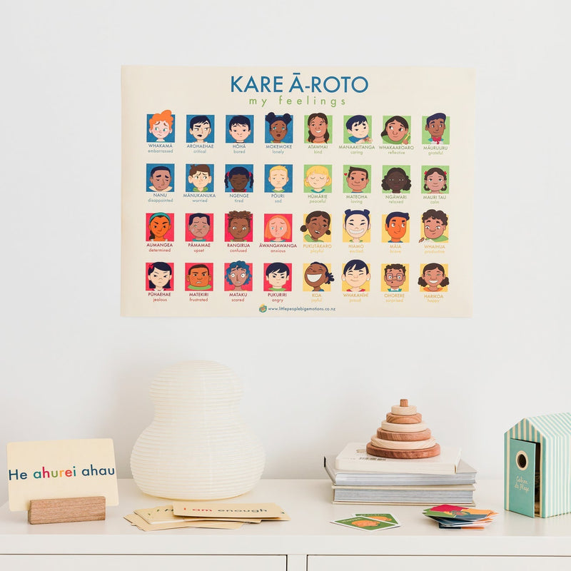 My Feelings Poster (English/Te Reo Māori) - Little People, Big Emotions