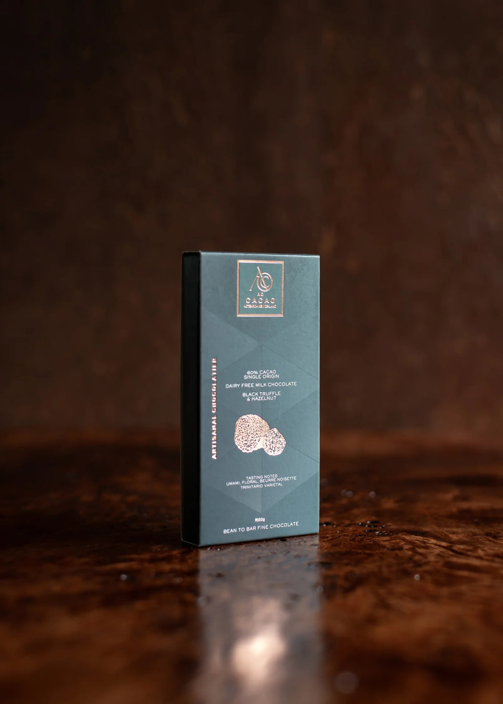 60% Black truffle Hazelnut Chocolate - Ao Cacao