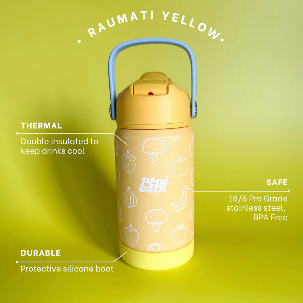 Stainless Steel Kids Drink Bottle - Pēpi Eats